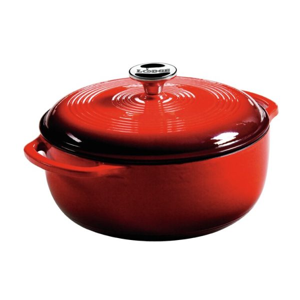 Lodge Enamel Cast Iron Dutch Oven   7.5qt - Image 6