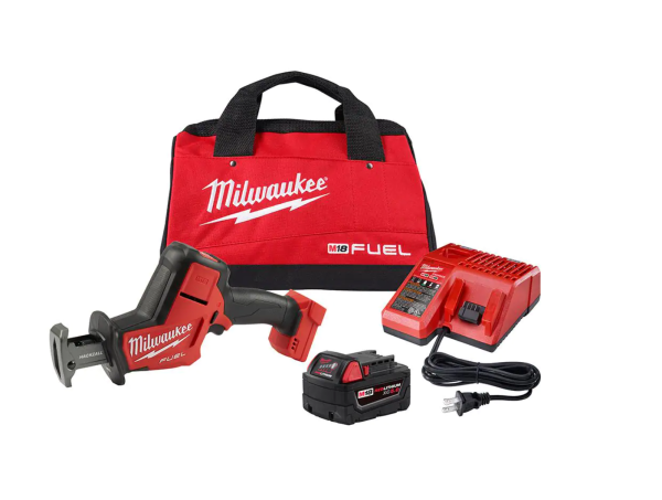 2719-21 M18 FUEL 18V Lithium-Ion Brushless Cordless HACKZALL Reciprocating Saw Kit W/(1) 5.0Ah Batteries, Charger   Tool Bag