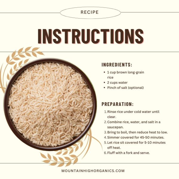Mountain High Organics Certified Brown Long Grain Rice 6 Gallon/40 Lb Bucket - Image 5
