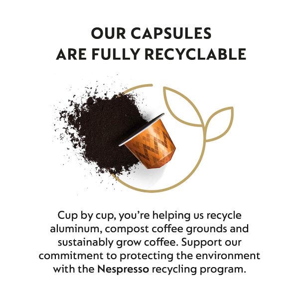 Nespresso Capsules OriginalLine, Vienna Linizio Lungo, Mild Roast Coffee, 50 Count Coffee Pods, Brews 3.7 Ounce (ORIGINAL LINE ONLY) - Image 5