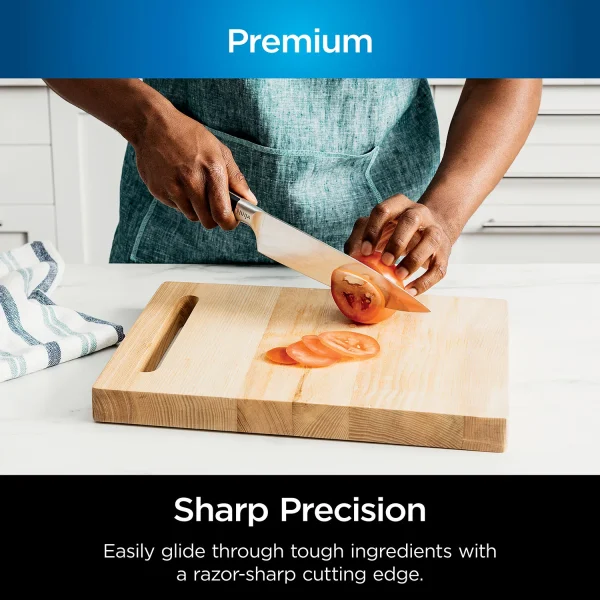 Ninja Foodi NeverDull Premium 10pc German Stainless Steel Knife System with Built-in Sharpener - Image 4