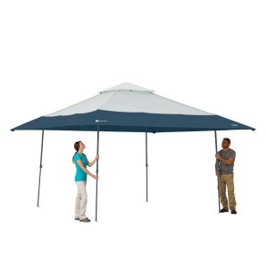 14  x 14  Instant Lighted Canopy for Camping   Blue, Gray