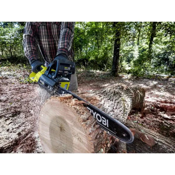 RY40580 40V HP Brushless 18 in. Cordless Battery Chainsaw with 5.0 Ah Battery and Charger - Image 3