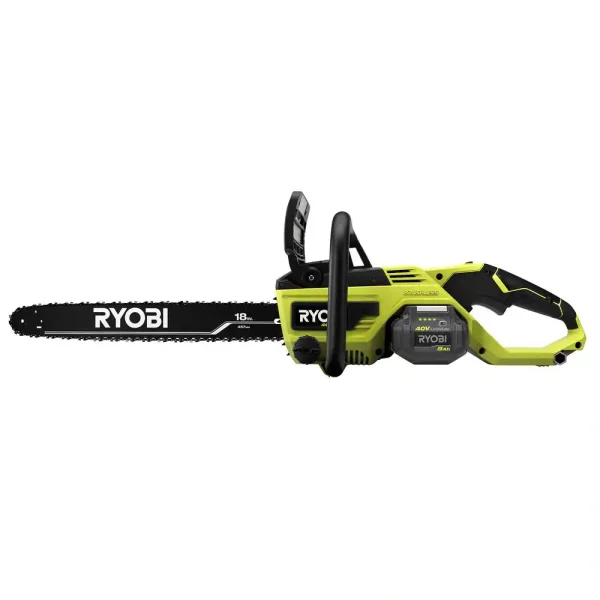 RY40580 40V HP Brushless 18 in. Cordless Battery Chainsaw with 5.0 Ah Battery and Charger - Image 7