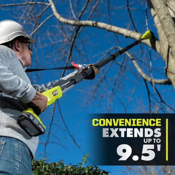 P2520-PS  HP 18V Cordless 10 in. Chainsaw and Whisper Series 8 in. Pole Saw with 4.0 Ah Battery and Charger - Image 10