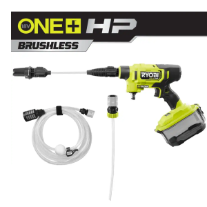 RY121850VNM ONE+ HP 18V Brushless EZClean 600 PSI 0.7 GPM Cordless Cold Water Power Cleaner (Tool Only)