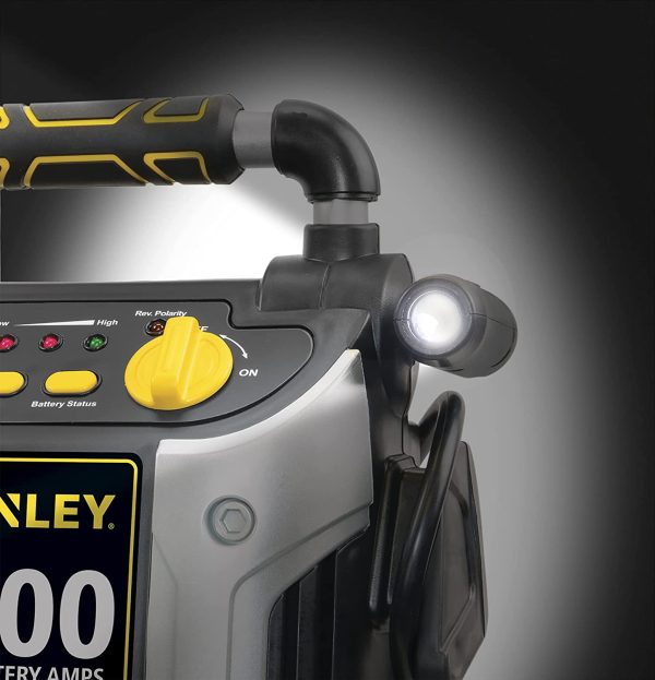 STANLEY J5C09 Portable Power Station Jump Starter 1000 Peak Amp Battery Booster, 120 PSI Air Compressor, USB Port, Battery Clamps - Image 5