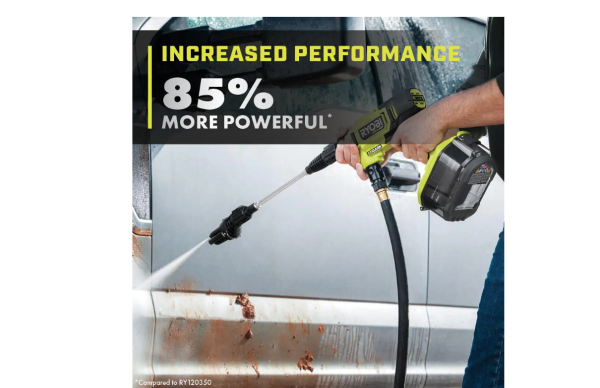RY121850VNM ONE+ HP 18V Brushless EZClean 600 PSI 0.7 GPM Cordless Cold Water Power Cleaner (Tool Only) - Image 4