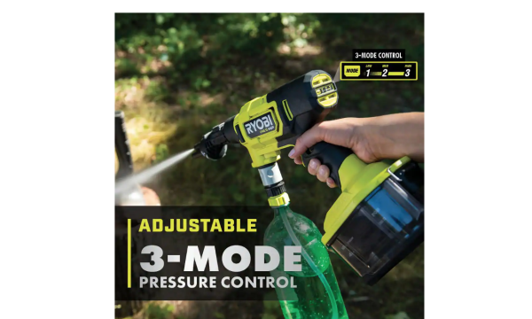 RY121850VNM ONE+ HP 18V Brushless EZClean 600 PSI 0.7 GPM Cordless Cold Water Power Cleaner (Tool Only) - Image 6