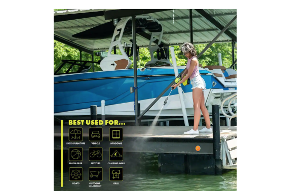 RY121850VNM ONE+ HP 18V Brushless EZClean 600 PSI 0.7 GPM Cordless Cold Water Power Cleaner (Tool Only) - Image 7