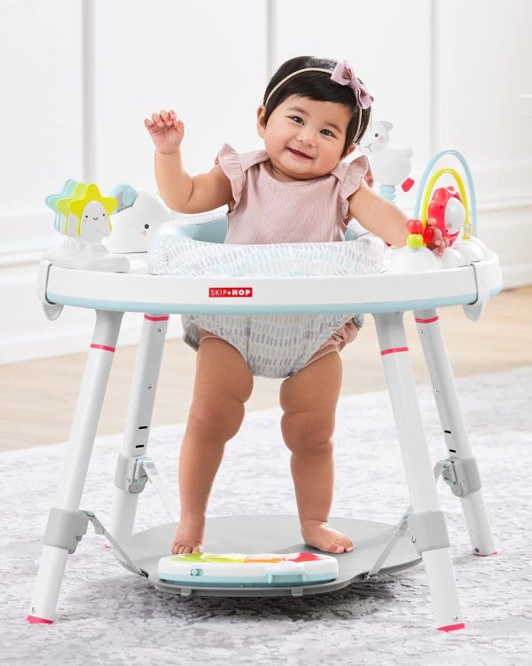 Skip Hop Baby Activity Center: Interactive Play Center with 3-Stage Grow-with-Me Functionality, 4mo+, Silver Lining Cloud - Image 2
