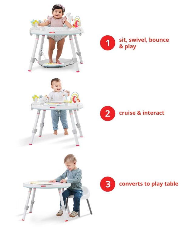 Skip Hop Baby Activity Center: Interactive Play Center with 3-Stage Grow-with-Me Functionality, 4mo+, Silver Lining Cloud - Image 5