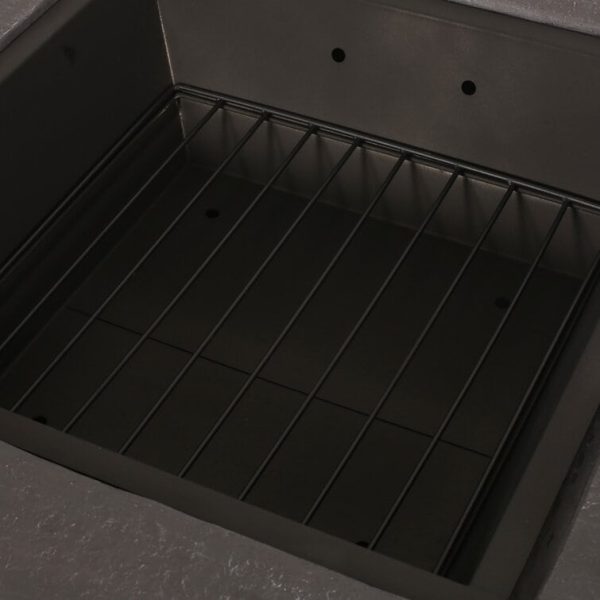 Skylah 15.5  H x 29  W Concrete Wood Burning Outdoor Fire Pit with Lid - Image 9