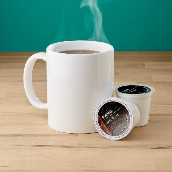 Solimo Dark Roast Coffee Pods, Compatible with Keurig 2.0 K-Cup Brewers 100 Count(Pack of 1) - Image 2