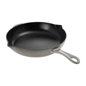 1222618 Cast Iron 10-inch Fry Pan   Graphite Grey, Made in France