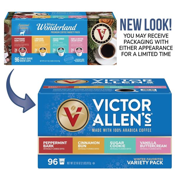 Victor Allen s Coffee Winter Wonderland Variety Pack, 96 Count, Single Serve Coffee Pods for Keurig K-Cup Brewers - Image 5