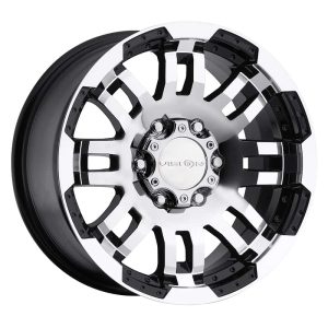 Vision Off-Road Warrior 17 8.5 6 135 25et Gloss Black Machined Face Wheel