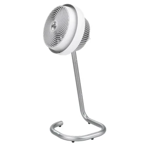 11.8-in 99-Speed Indoor White Pedestal Fan