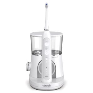 Waterpik Sonic-Fusion 2.0 Flossing Toothbrush, Electric Toothbrush   Water Flosser Combo, White