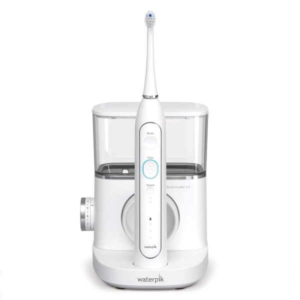 Sonic-Fusion 2.0 Professional Flossing Toothbrush, Electric Toothbrush and Water Flosser Combo In One, White