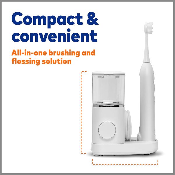 Sonic-Fusion 2.0 Professional Flossing Toothbrush, Electric Toothbrush and Water Flosser Combo In One, White - Image 7
