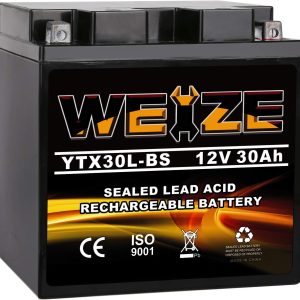 Weize YTX30L-BS Battery Replacement Yuasa YIX30L Motorcycle Battery   Factory Sealed   Maintenance Free   High Performance ETX30L BS For Harley Davidson Polaris Sportsman