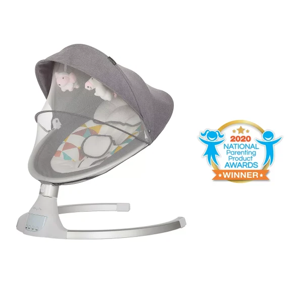 Zazu Cradling Swing by , Grey and Pink