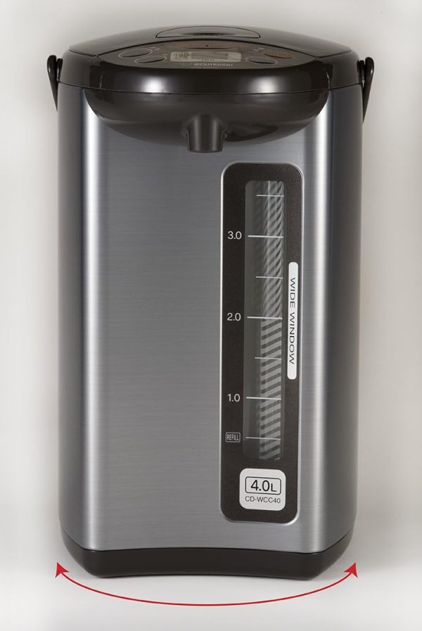 Zojirushi Micom Water Boiler   Warmer, 135 oz. / 4.0 Liters, Silver - Image 4
