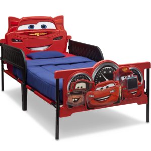 /Pixar Cars Plastic 3D-Footboard Twin Bed by