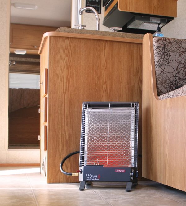 Camco Olympian Wave 6 Catalytic Safety Heater | Adjustable from 3200 to 6000 BTUs | Black (57341) - Image 5