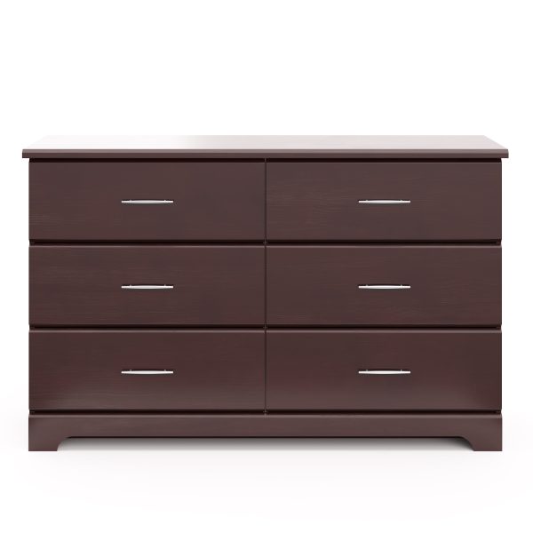 Brookside 6 Drawer Modern Double Dresser Espresso - Image 6
