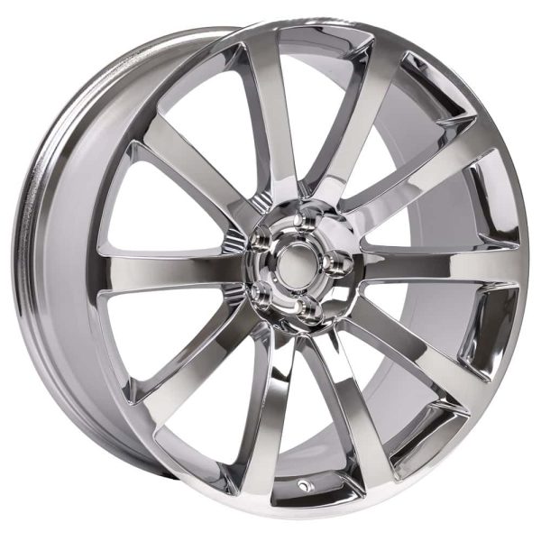 20 9 Wheel Fits Dodge, Chrysler   300 SRT Style Chrome Rim, Hollander 2253   SET - Image 4