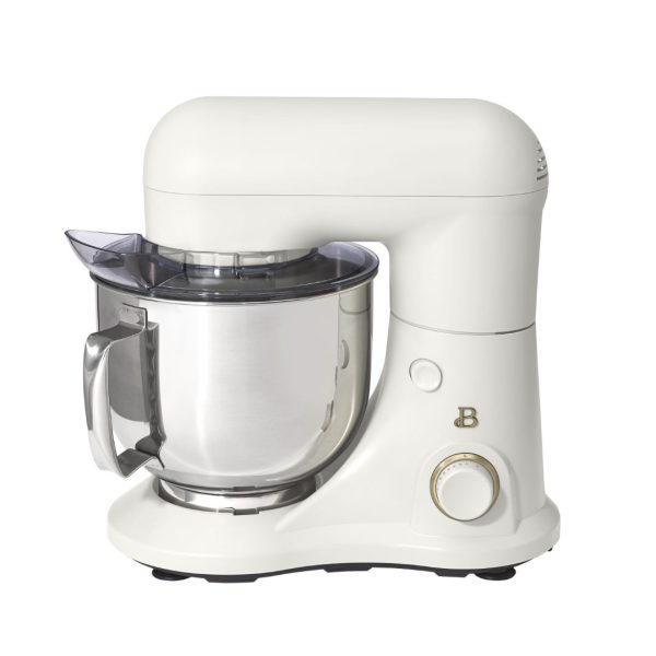 Beautiful 5.3QT Capacity Lightweight   Powerful Tilt-Head Stand Mixer, White Icing by Drew Barrymore - Image 2
