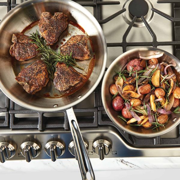 d5 Stainless-Steel Deep Skillet Set - Image 6