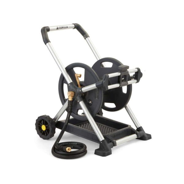 Gorilla GRM-200G 200 ft. Aluminum Zero Rust Premium Mobile Hose Reel - Image 11