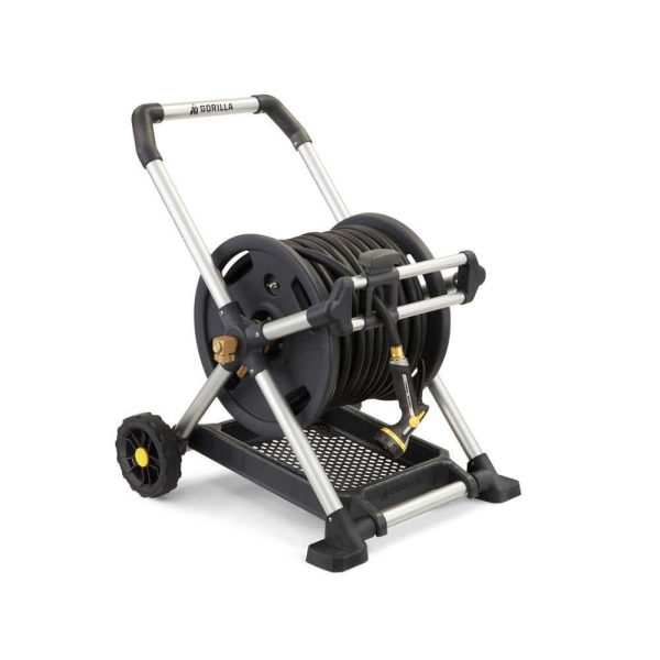 Gorilla GRM-200G 200 ft. Aluminum Zero Rust Premium Mobile Hose Reel - Image 6