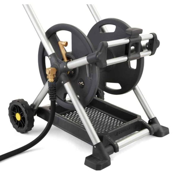 Gorilla GRM-200G 200 ft. Aluminum Zero Rust Premium Mobile Hose Reel - Image 9