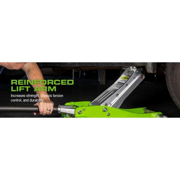 A20018 3-Ton Lightweight Aluminum Floor and Car Jack with Quick Rise - Image 4