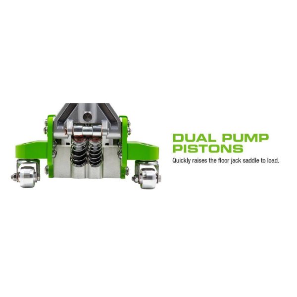 A20018 3-Ton Lightweight Aluminum Floor and Car Jack with Quick Rise - Image 3