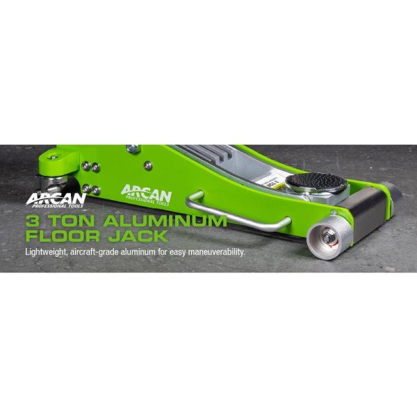 A20018 3-Ton Lightweight Aluminum Floor and Car Jack with Quick Rise - Image 2