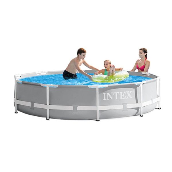 10ft x 10ft x 30in Pool w/ 10 Foot Round Pool Cover and Filter Cartridge - Image 3