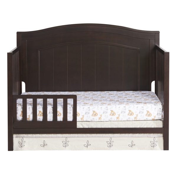 Oxford Baby North Bay 4-in-1 Convertible Crib, Espresso Brown, GREENGUARD Gold Certified, Wooden Crib - Image 9