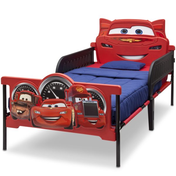/Pixar Cars Plastic 3D-Footboard Twin Bed by - Image 4