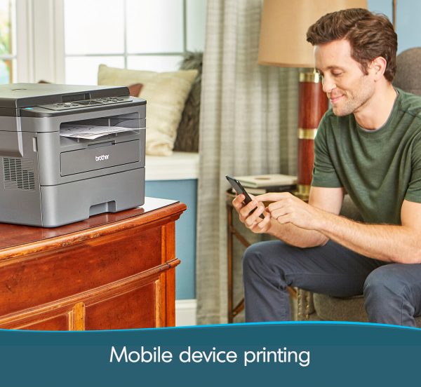 HL-L2390DW Monochrome Laser Printer with Convenient Flatbed Copy   Scan, Duplex Printing and Wireless Connectivity - Image 6