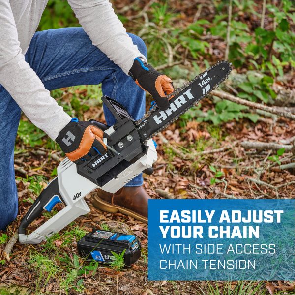40-Volt Cordless Brushless 14-inch Chainsaw Kit (1) 4.0Ah Lithium-Ion Battery - Image 7