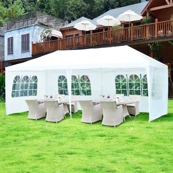 10 x20  Canopy Tent Heavy Duty Wedding Party Tent 6 Sidewalls W/Carry Bag - Image 3