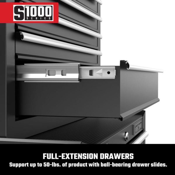 S1000 26 in. 5 drawer Steel Tool Chest 17.25 in. H X 12 in. D - Image 5