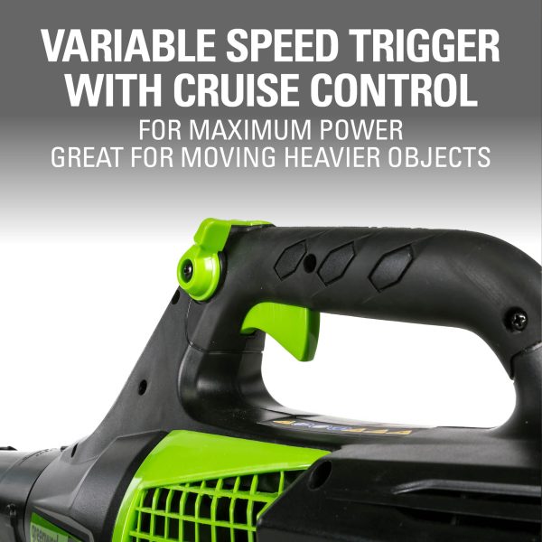 PRO 80V Brushless Leaf Blower W/2.5 Ah Battery, 2404602 - Image 8