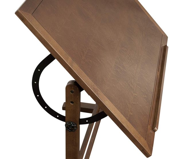 Vintage Solid Wood Drawing/Drafting Table with 42  x 30  Adjustable Tilting Top - Image 7