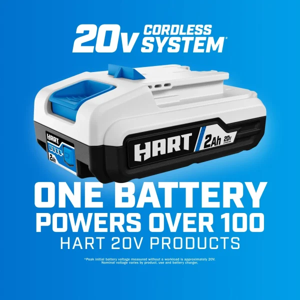 HART 20-Volt Brushless Cordless Stick Vacuum Kit, Generation 2, (1) 4.0Ah Lithium-Ion Battery - Image 11